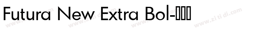 Futura New Extra Bol字体转换